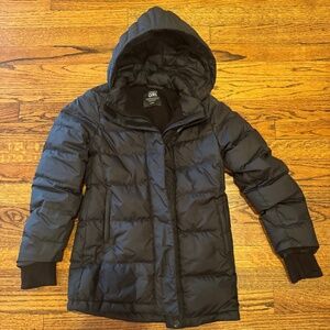 Athleta Girl - Black Hooded Coat  - Youth Medium